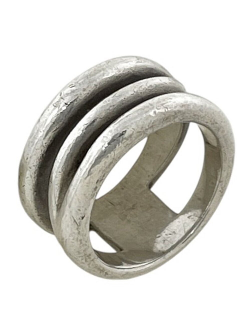 Tiffany & Co Open Diagonal Ring 925 Sterling Silver